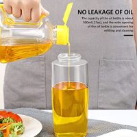 Dispenser di olio di misurazione maalr 500 ml/17oz di olio d'oliva Bottiglia ricaricabile Aceto Aceto Aceto con pompa per scala di misurazione Bottiglia di olio di vetro trasparente per la co - immagine 2